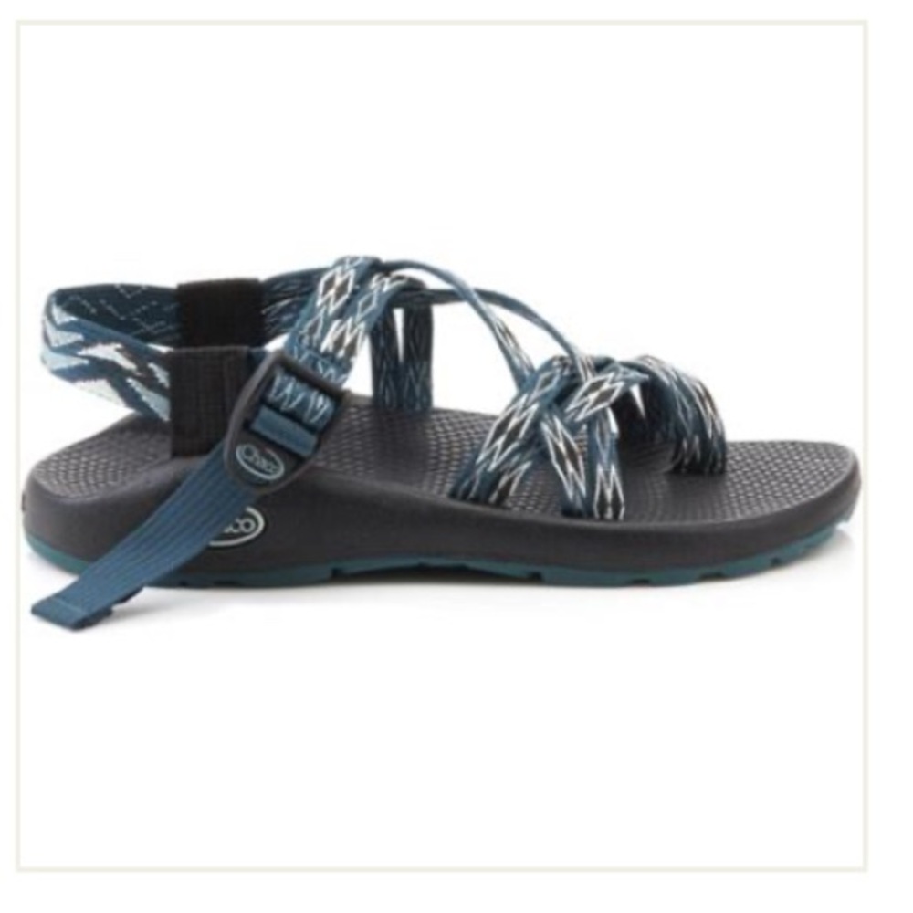 Chaco Blue and Black Outdoor Sandals